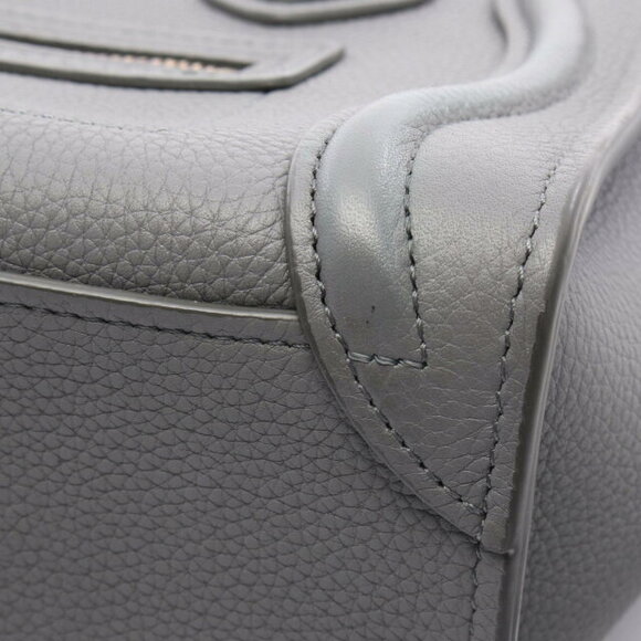 Celine Luggage Shopper Handbag Leather Gray - Picture 6 of 8